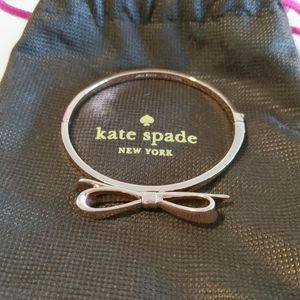 Kate Spade ROSE gold ribbon bracelet